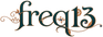 freq13 analog Art Nouveau wordmark logo